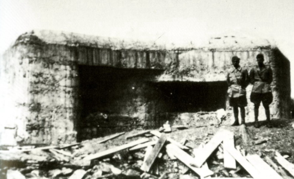 Ligne Maginot - LES ARCELLINS A2 - (Blockhaus pour canon) - Après les combats