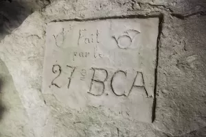 Ligne Maginot - LES TETES 1 - (Blockhaus pour arme infanterie) - Un souvenir du 27° BCA